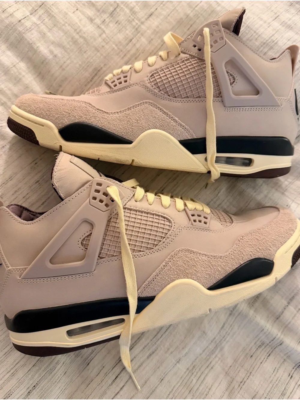 Men’s 13 “While You Were Sleeping” A Ma Maniére x Jordan 4 Beige Sneakers